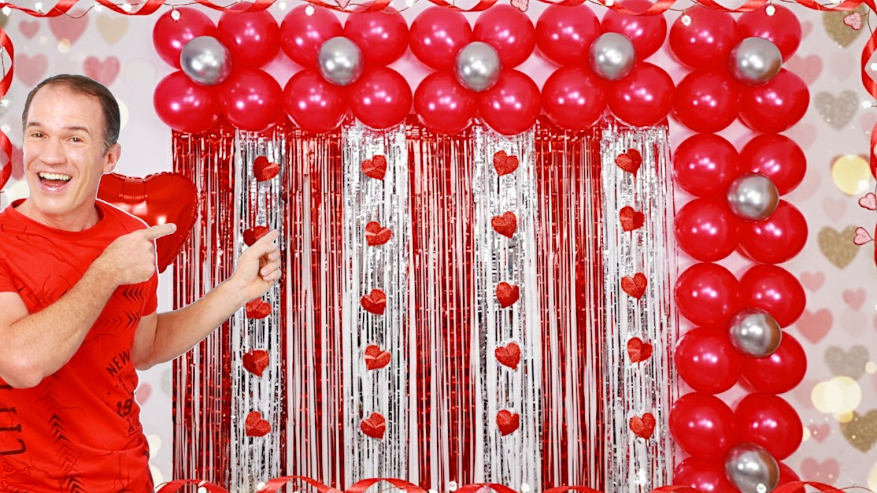 Decoración con globos y corazones 🥰 FÁCIL y económico 💖 decoracion de cumpleaños Arreglos con globos