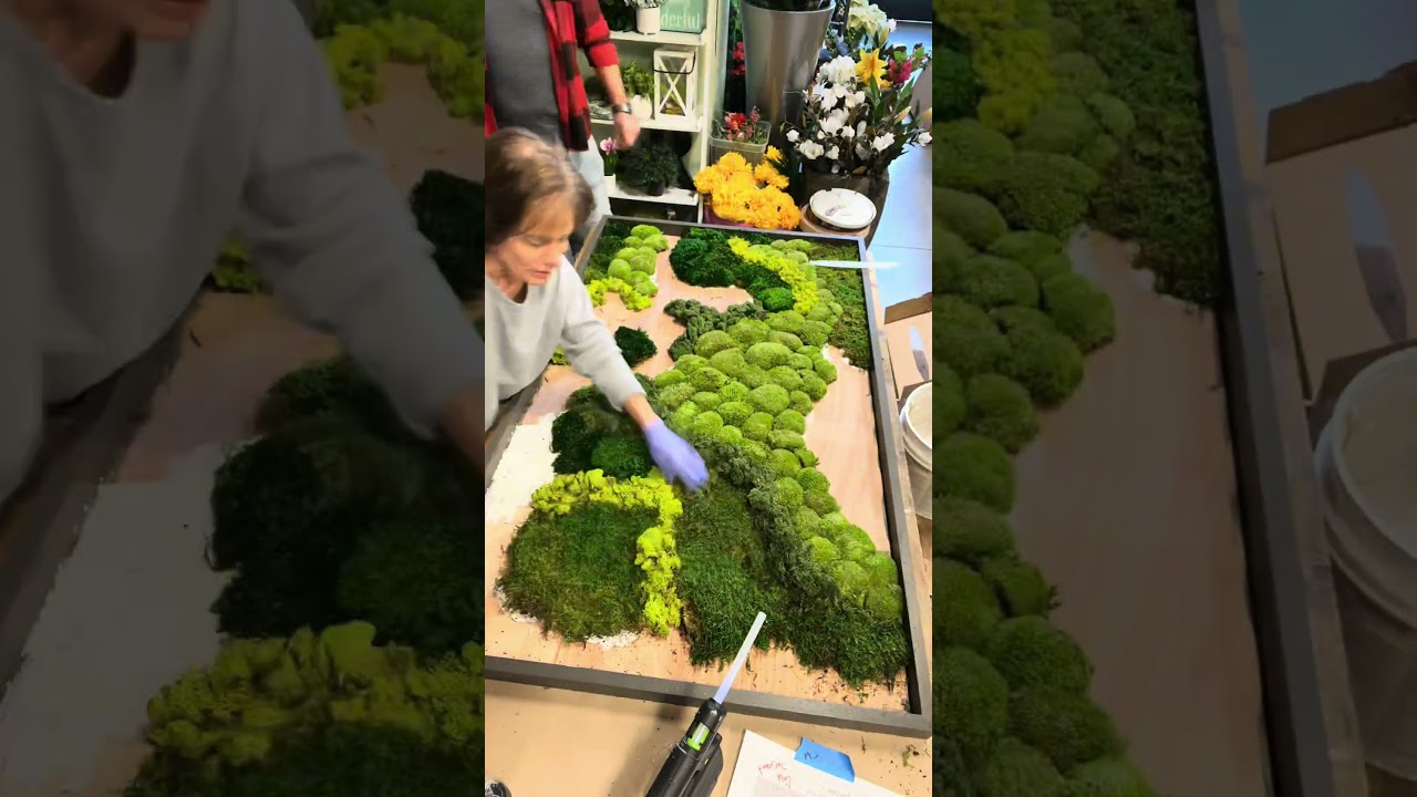 Moss Wall Art | Indianapolis Moss Walls | DIY Moss Art | Preserved Moss | Creating a Moss Wall