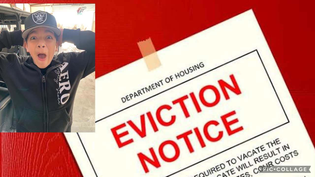 We got evicted!