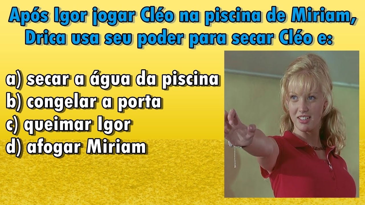 QUIZ SOBRE H2O MENINAS SEREIAS - O FILME