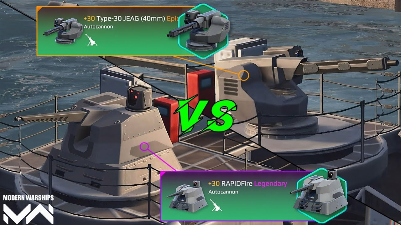 Updated | RAPIDFire vs Type-30 JEAG (40mm) | Autocannon Comparison | Modern Warships