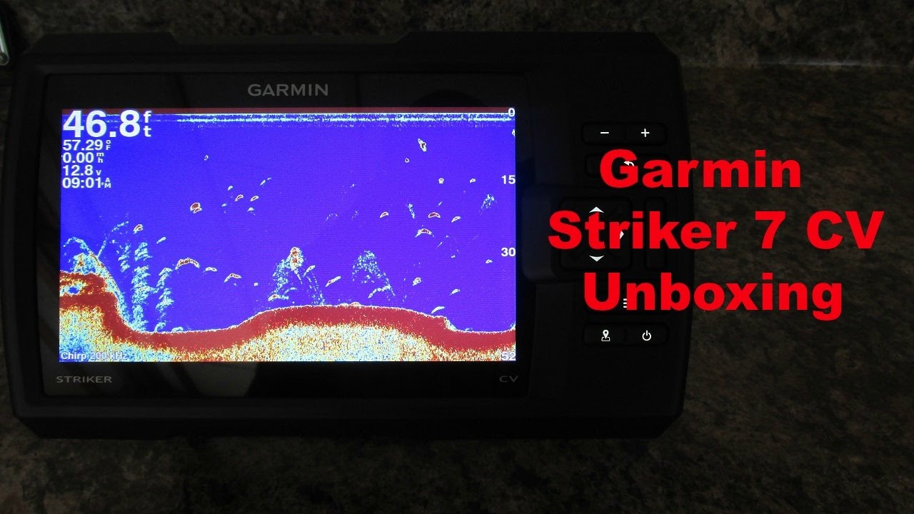 Garmin Striker 7 CV fish finder Unboxing