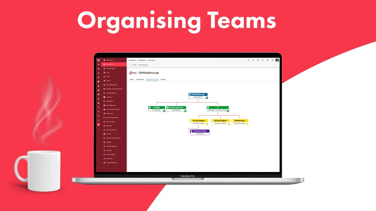 Organising teams in HaloPSA