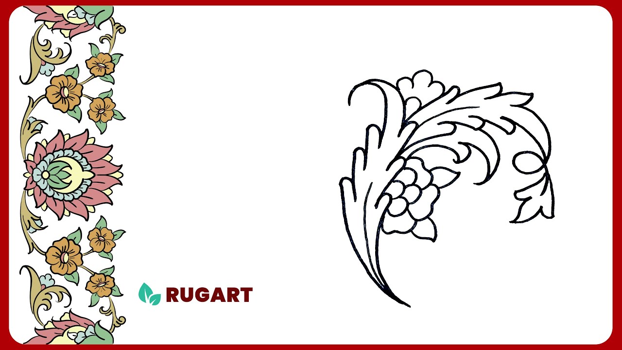 Easy Floral Drawing Tutorial for Beginners | How to Draw a Beautiful Floral Design