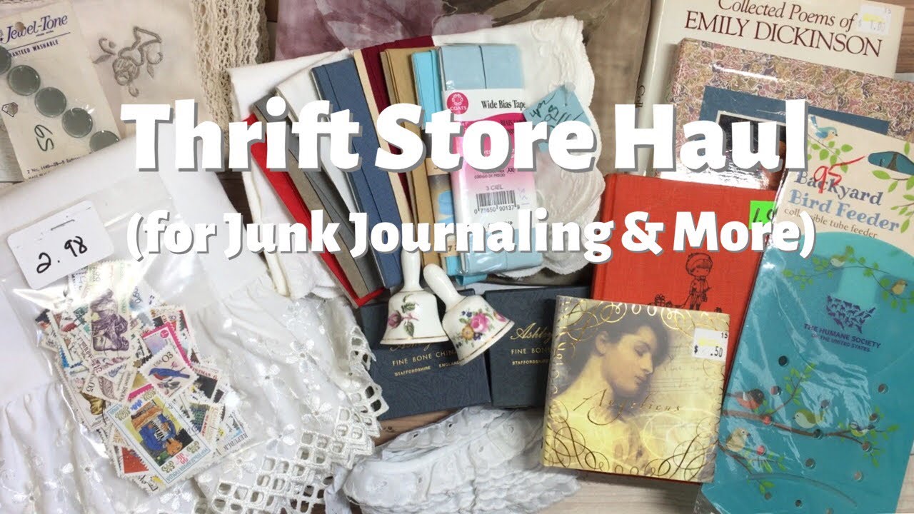 Thrift Store Haul (for Junk Journaling & More) #thriftythursday