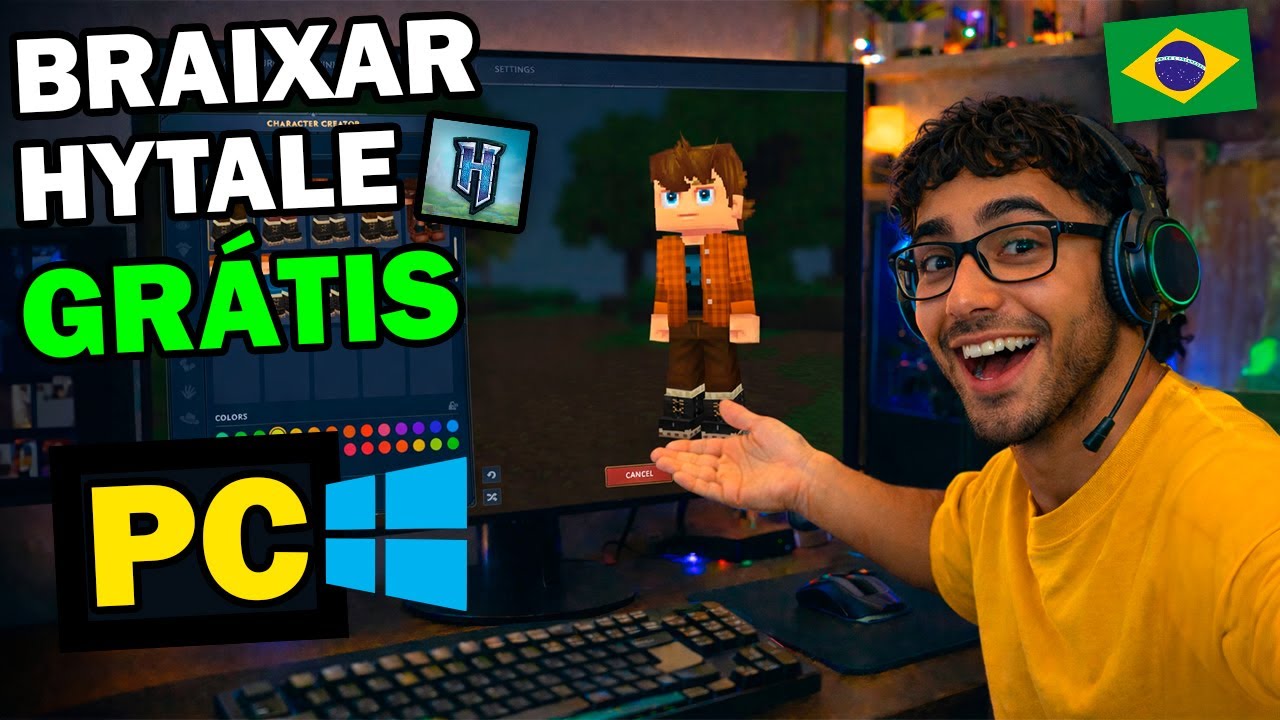 ✅ Como DESCARREGAR HYTALE GRÁTIS para QUALQUER PC com WINDOWS 2026