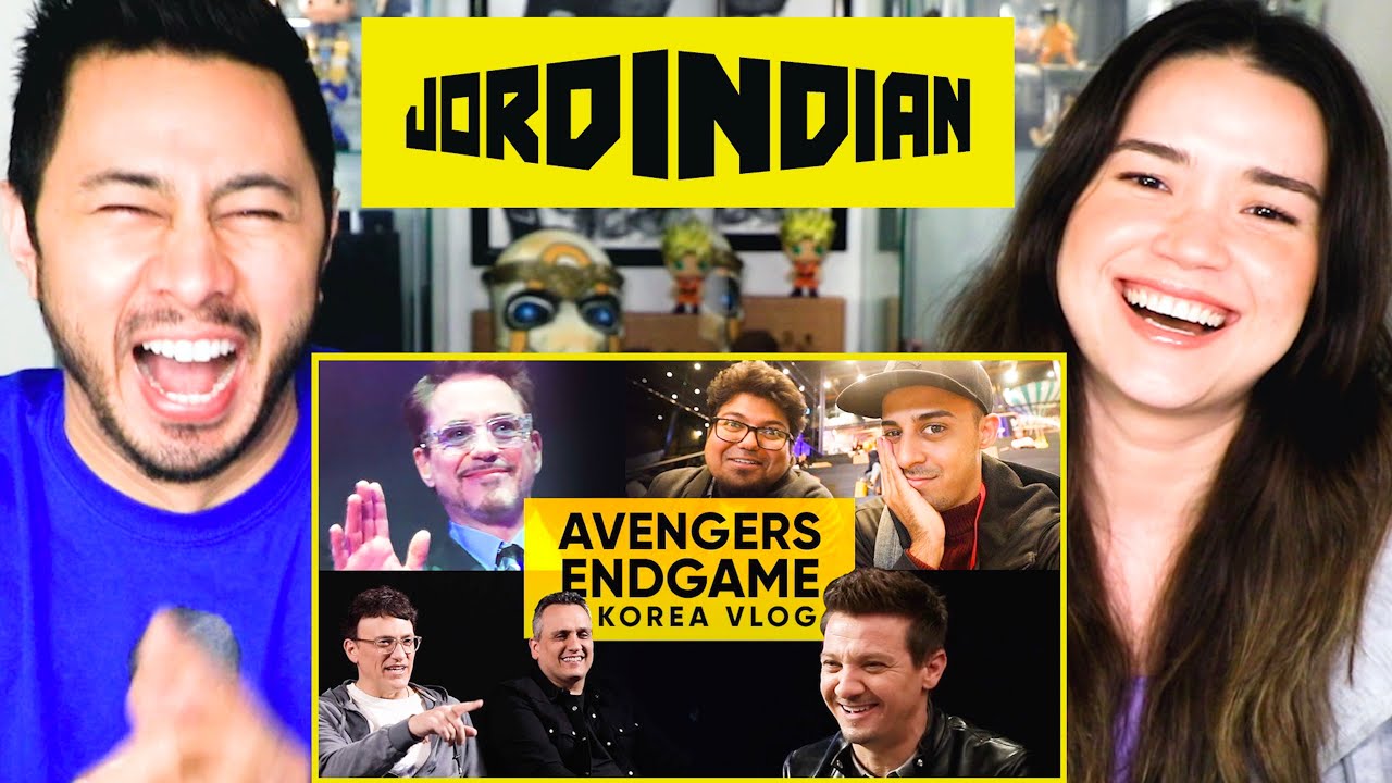 JORDINDIAN Vlog | We Met The Avengers | Avengers Endgame | Korea |  Reaction | Jaby Koay