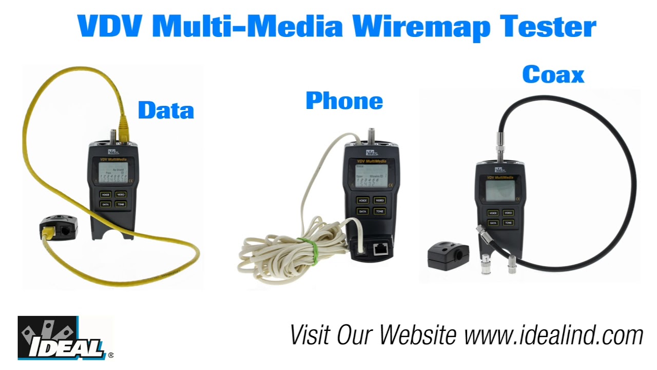 33-856 VDV Multi Media Tester IDEAL