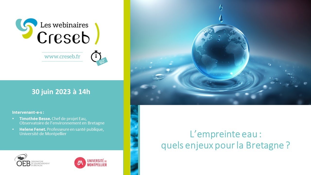 L’empreinte eau : quels enjeux pour la Bretagne ?