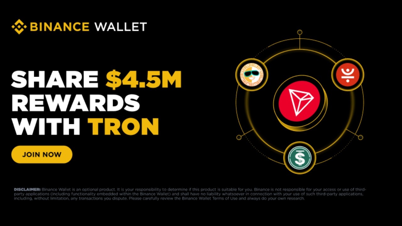 Join the TRON Carnival on Binance Wallet Defi to Share $4.5M in Rewards
