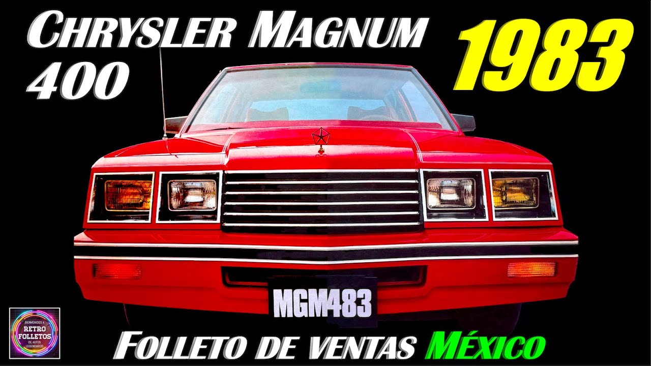 1983 CHRYSLER MAGNUM 400 MEXICO - FOLLETO DE VENTAS