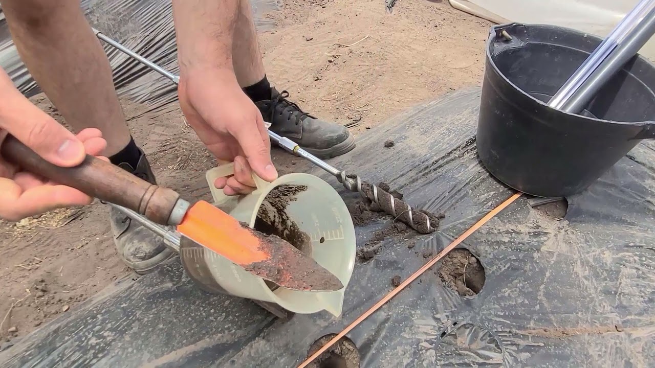 Instalación de tensiómetro y sonda de succión