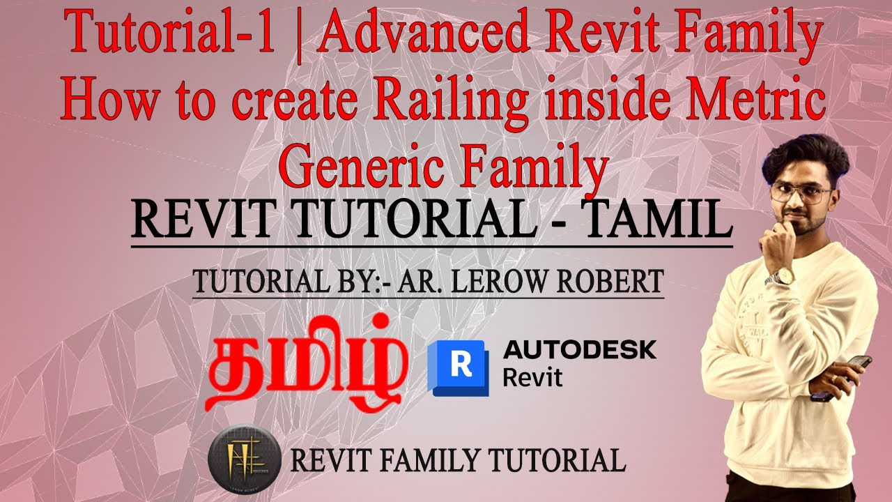 How to create Railing inside Metric Generic Family | Advanced Revit Family-Tutorial1 Array Parameter