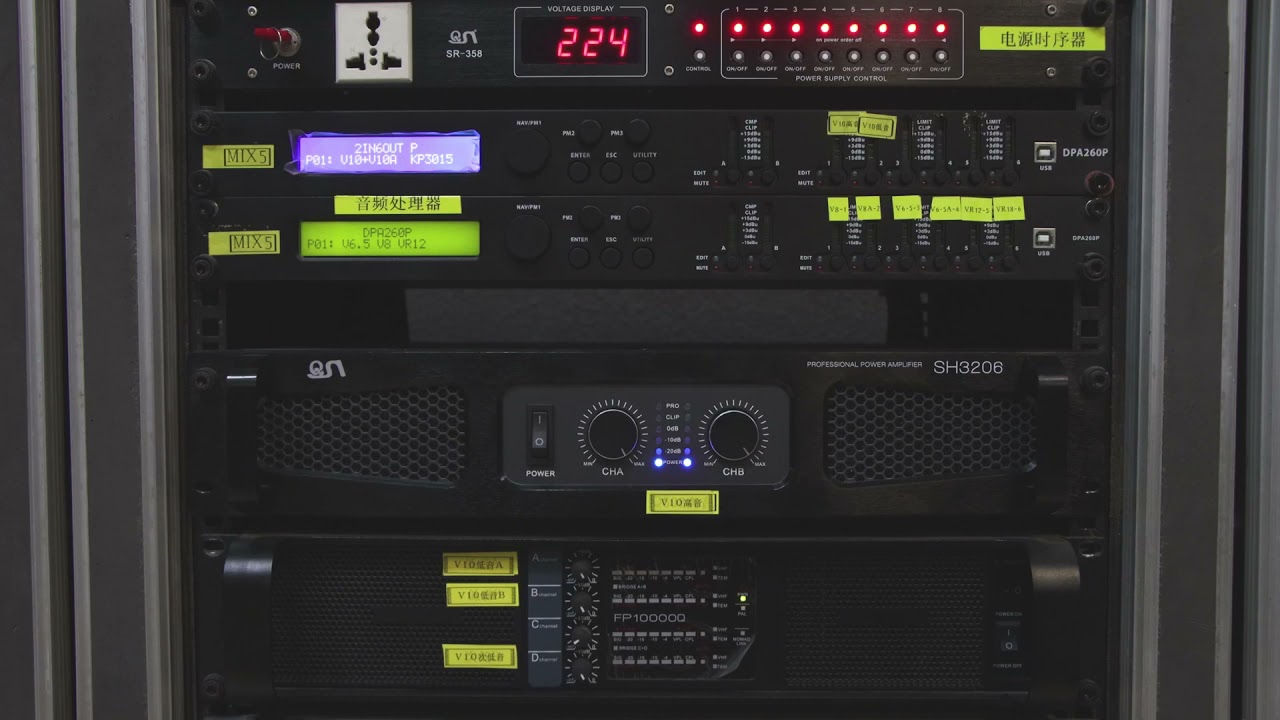 Powerful Class TD professional amplifier