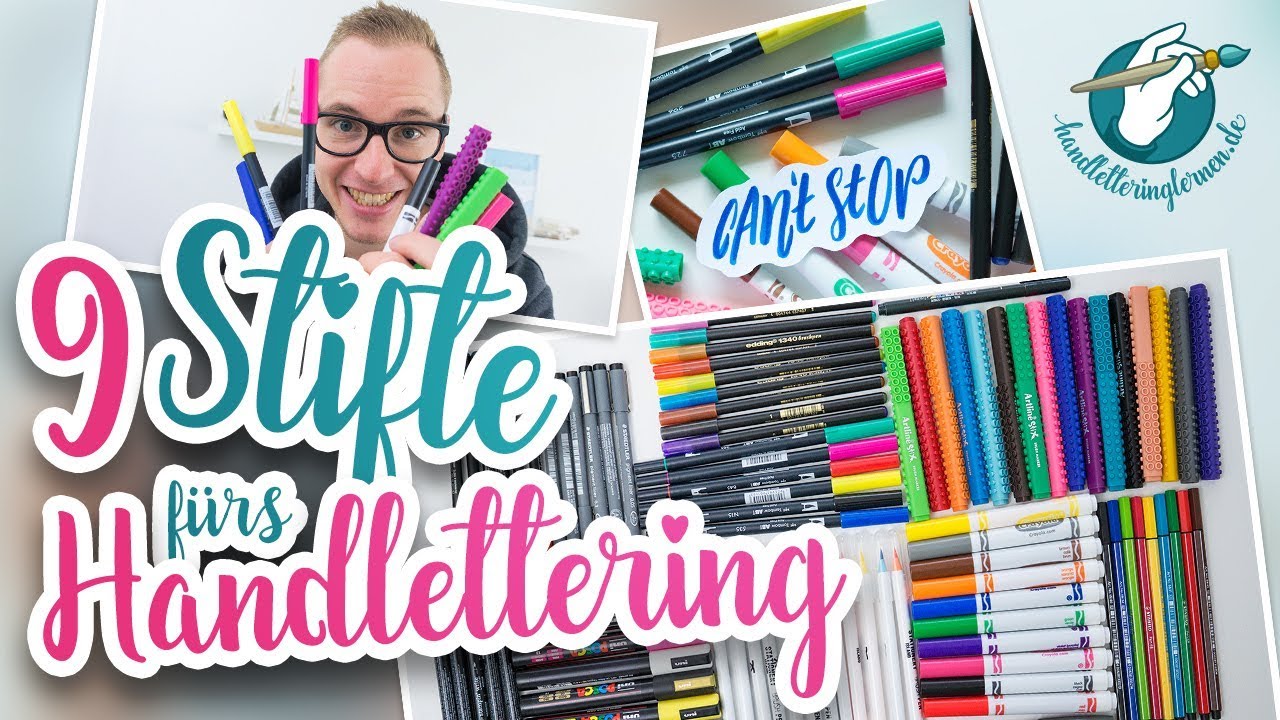 9 großartige Handlettering Stifte (für Einsteiger & Profis) ✍️