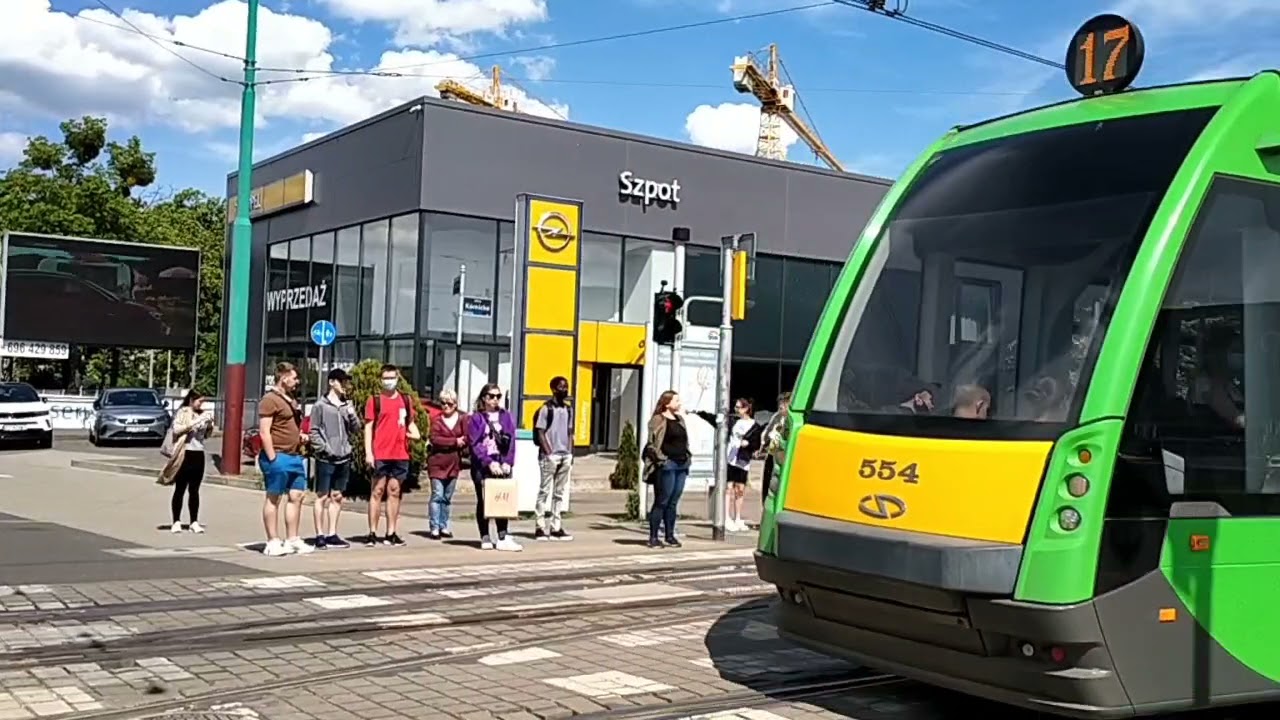 Tramwaje w Poznaniu.Wiosna 2021.