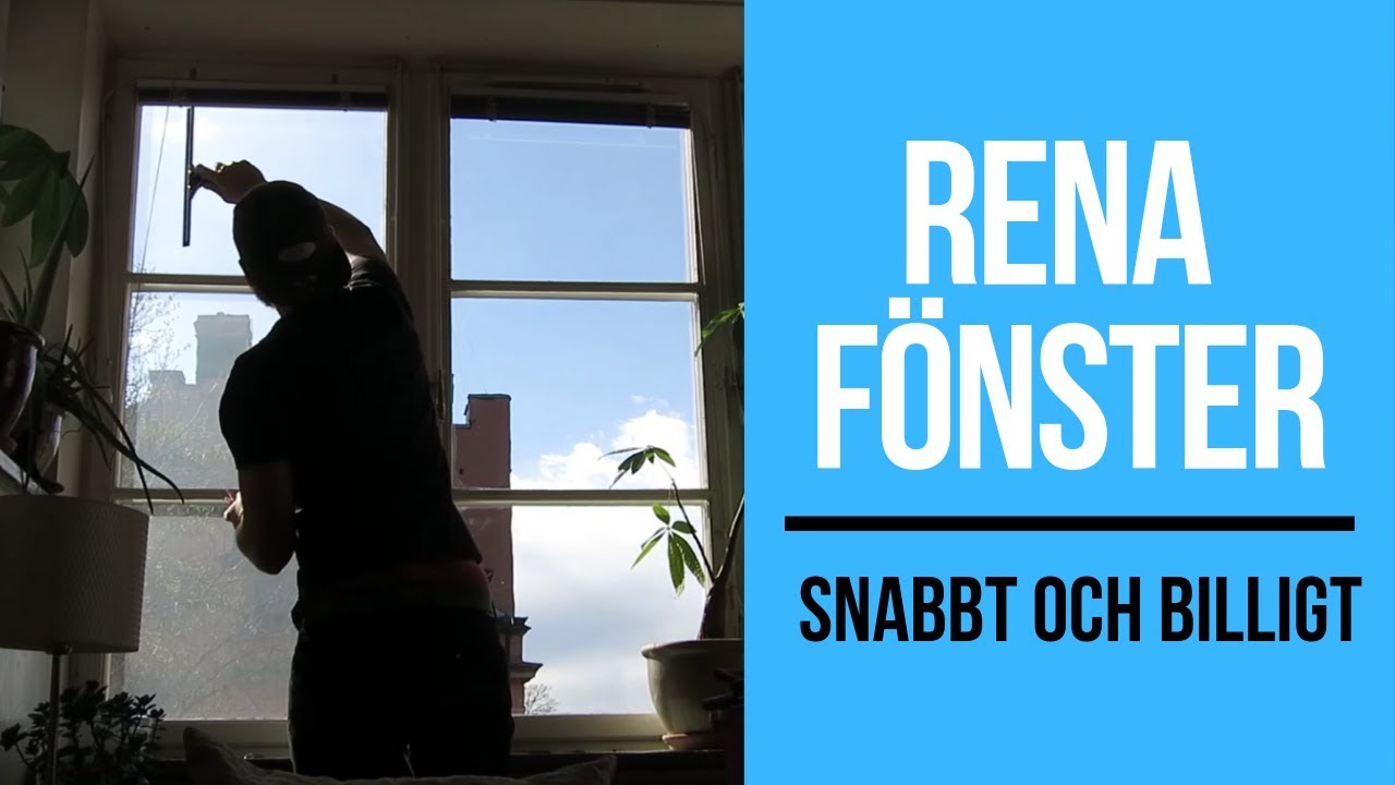 tvätta fönster som proffs (snabbt och billigt)
