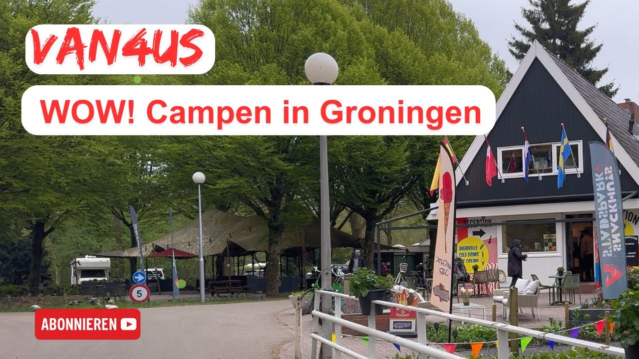Stadspark Groningen - unser Stellplatz auf dem Campingplatz