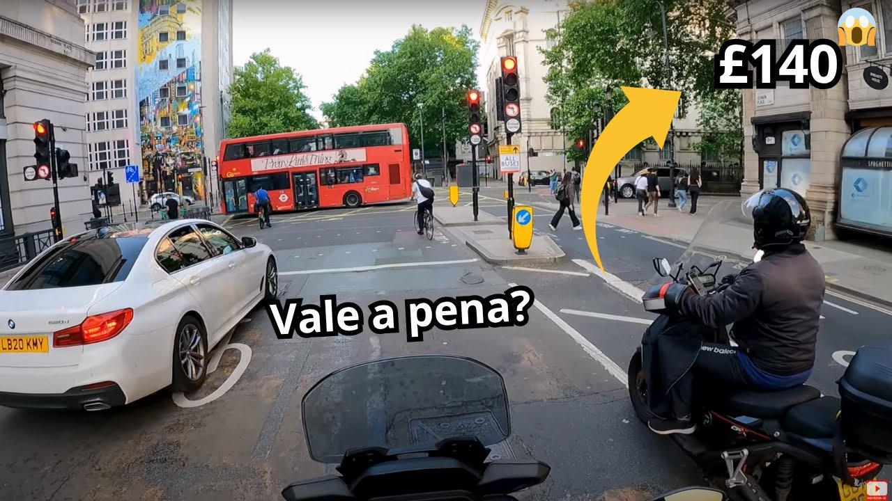 Dá pra viver de delivery em Londres? Ganhei £140 em 1 dia!