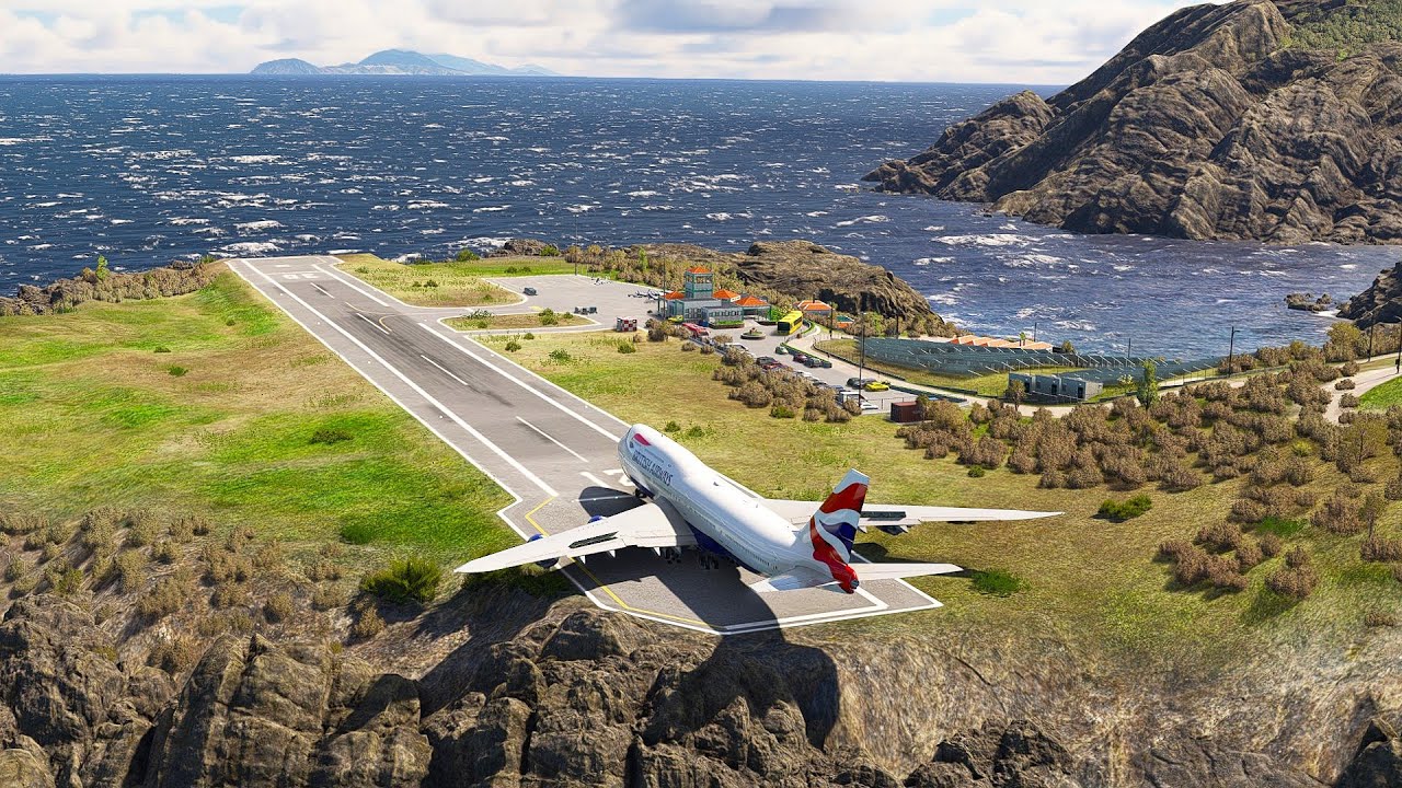 Terrifying takeoff! Boeing 747 Battles Strong Crosswind at Short Runway