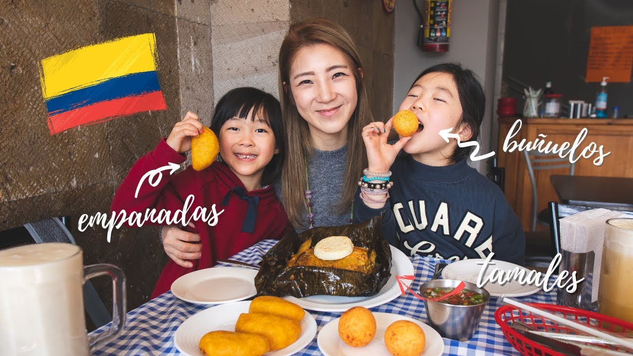 FUIMOS A PROBAR BUÑUELO COLOMBIANOㅣPatacon,Sancocho y mucho más😋ㅣCOMIDA COLOMBIANA