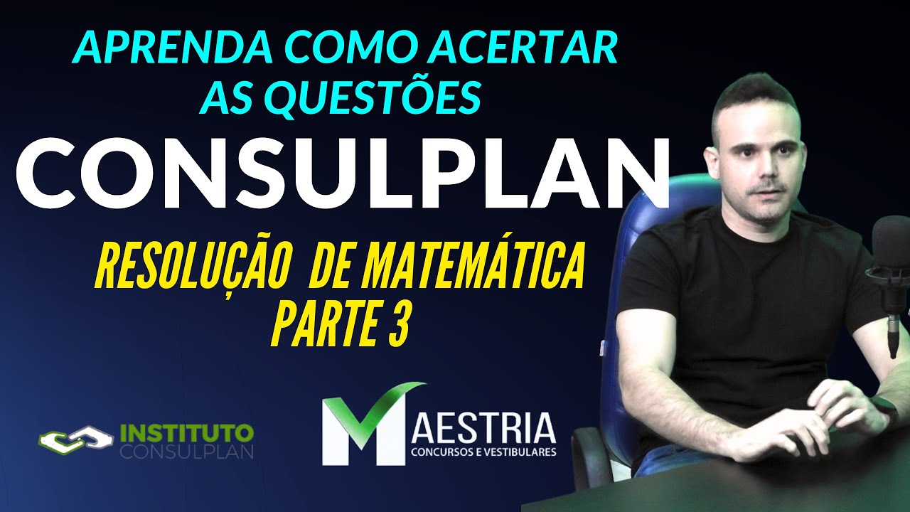 Gabaritando a CONSULPLAN! 💪 Resolu&ccedil;&atilde;o Completa de  Prova Anterior (Concurso 2025)