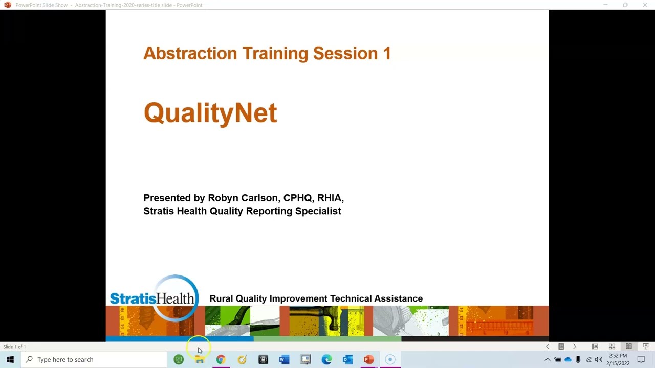 Abstraction Training Session 1 - QualityNet