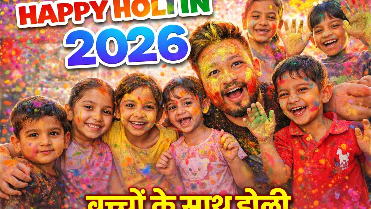Holi 2026 Vlog 🔥 society Ke bacho saath  Rangon Ka Tashan | Full Masti & Fun 😍 