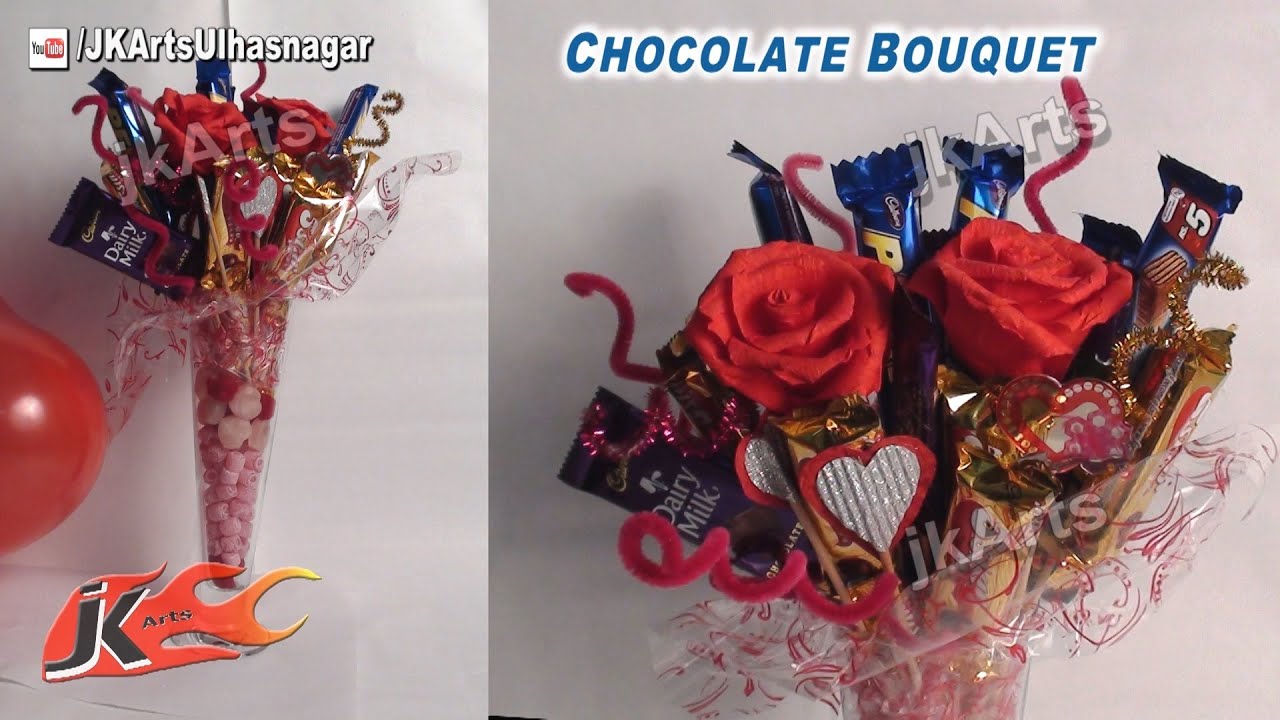 DIY Chocolate Bouquet -  Gift Idea - JK Arts 480