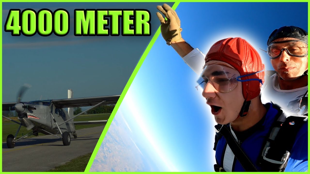FALLSCHIRMSPRINGEN von 4000m !!! 🪂💀 (Zu viel)