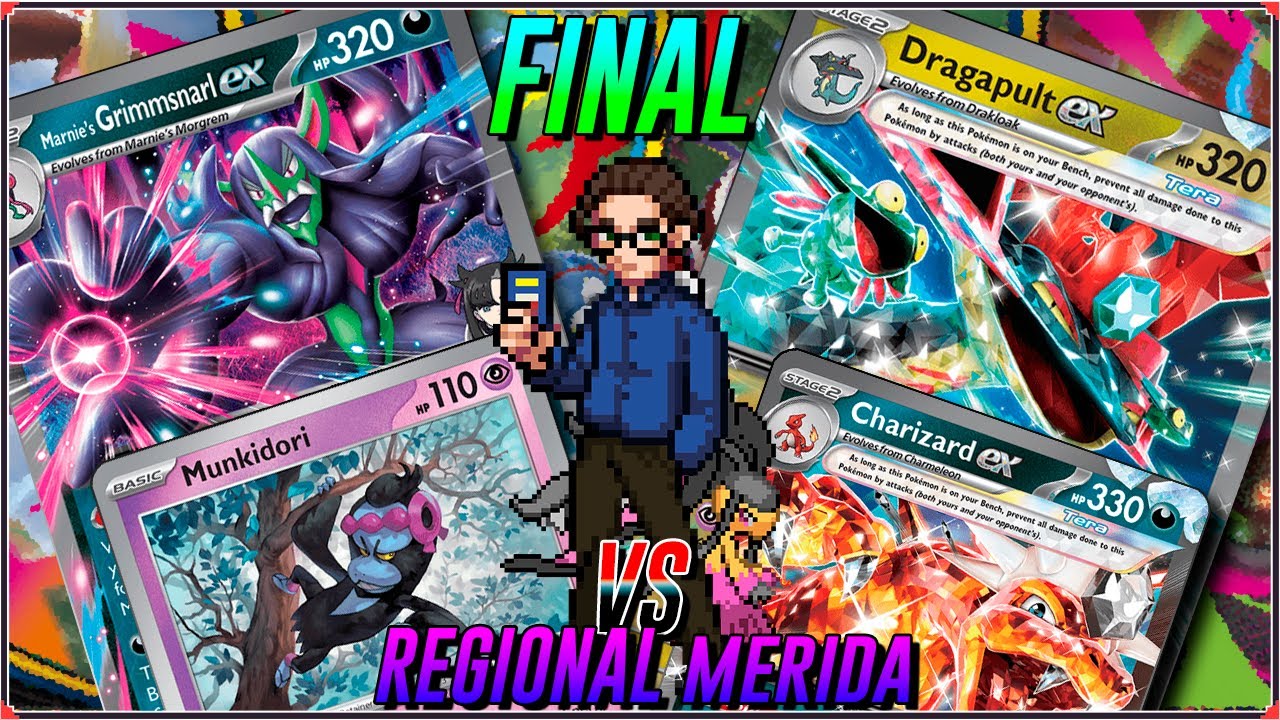 FINAL TCG POKEMON MERIDA Regional en ESPAÑOL | Grimmsnarl Marnie ex VS Dragazard !!!