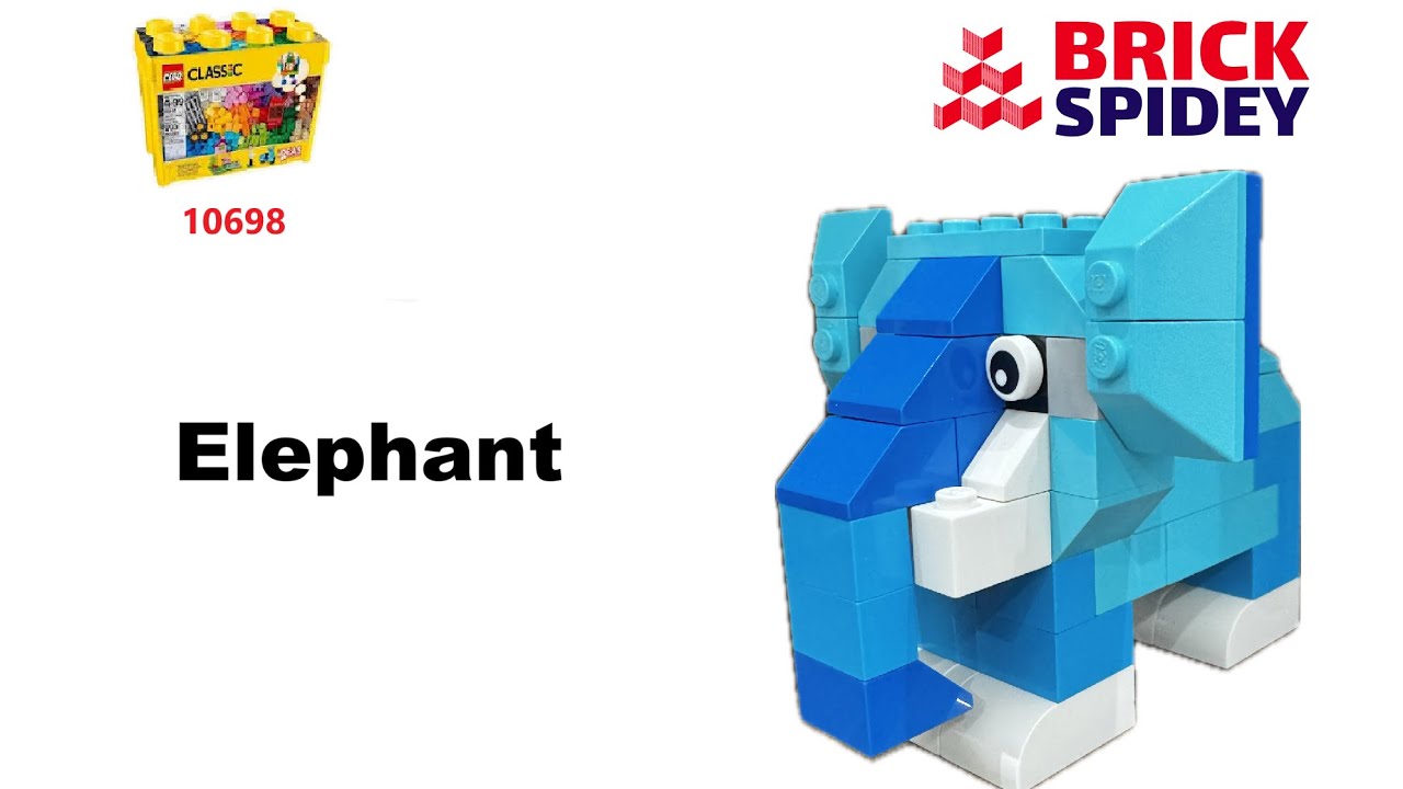 Lego 10698 How to build an Elephant 코끼리 using Lego Classic 10698 