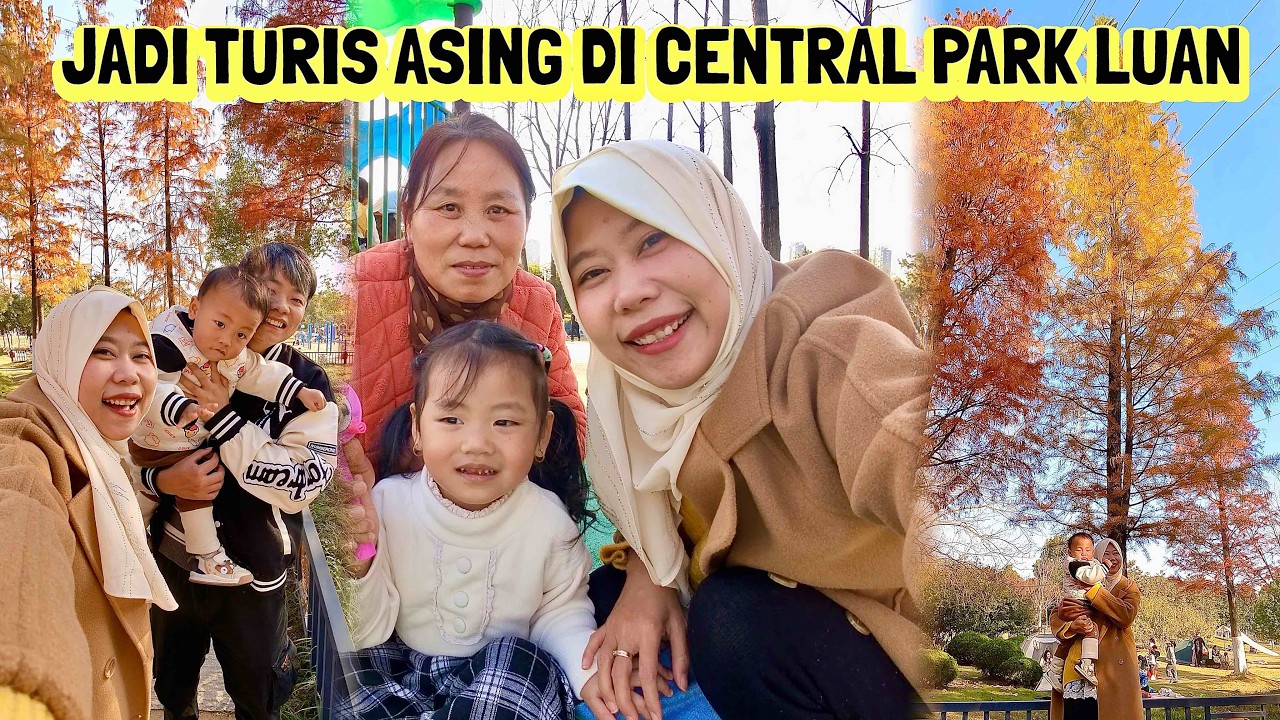DIEM DIEM DI FOTO KARENA TAU AKU TURIS ASING BERJILBAB SAAT MAIN KE CENTRAL PARK LUAN ANHUI