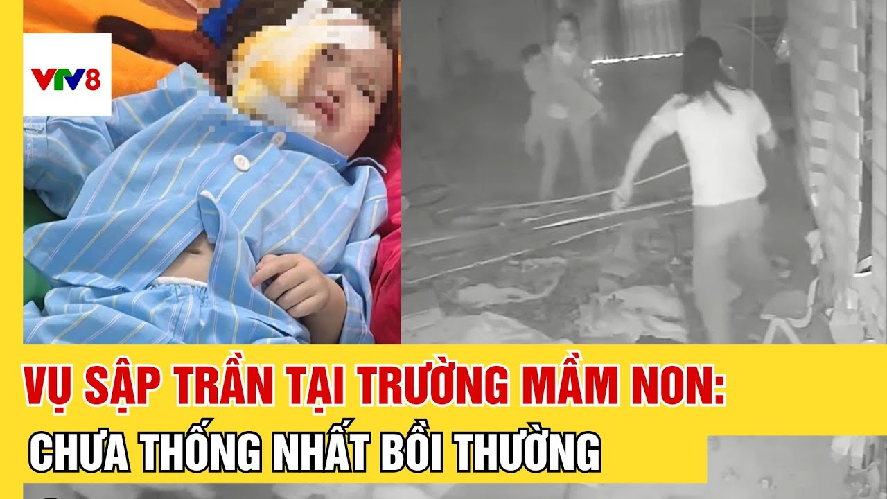Trần thạch cao bất ngờ đổ sập tại trường mầm non: Gia đình và nhà trường chưa thống nhất bồi thường