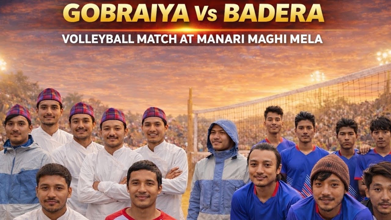 Badera vs Gobraiya Volleyball Match | Manari Maghi Mela 2026 | Exciting Volleyball Tournament