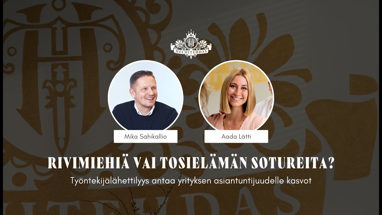 HelmiTalk: Rivimiehiä vai tosielämän sotureita?