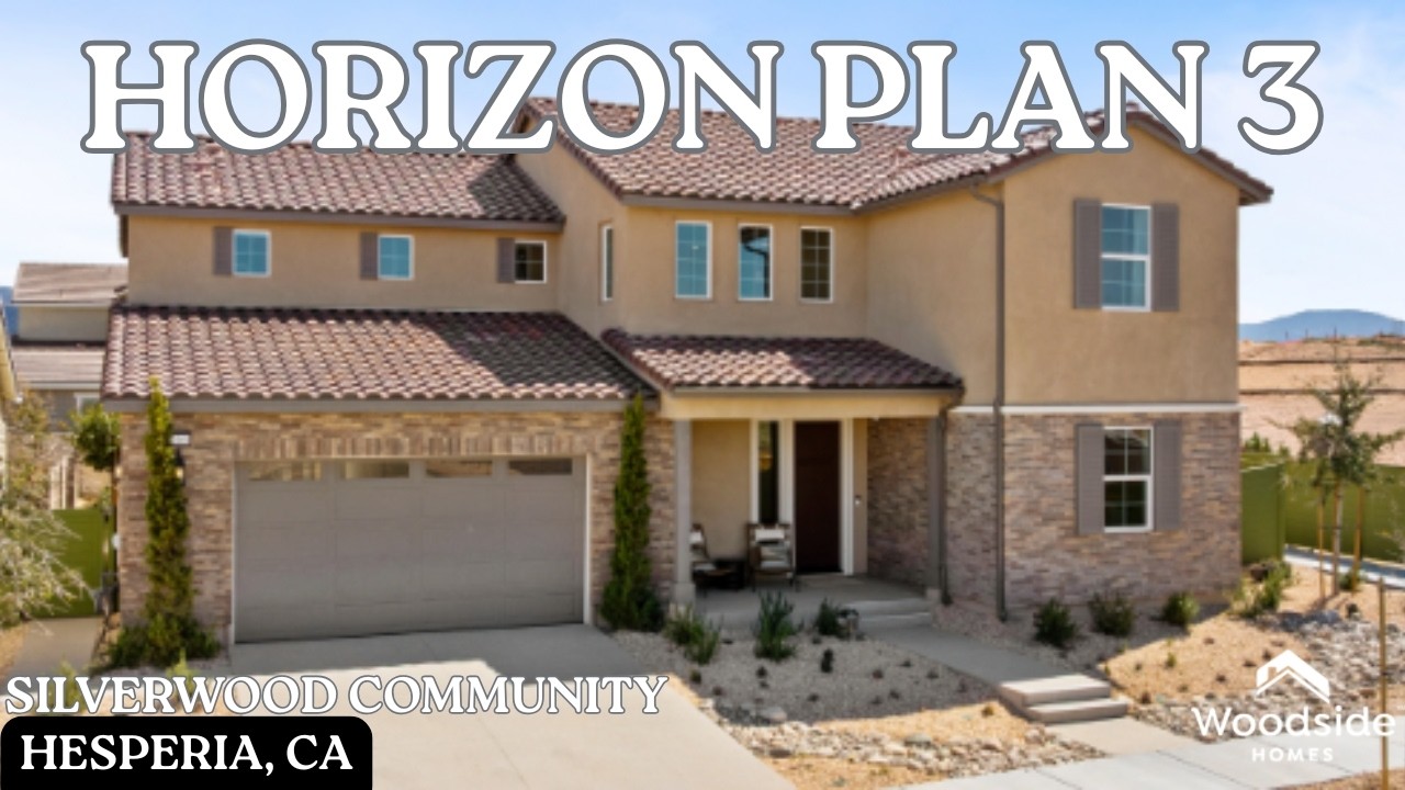 Inside a beautiful Hesperia CA Home | Woodside Homes Horizon Plan 3 with Pool & Casita