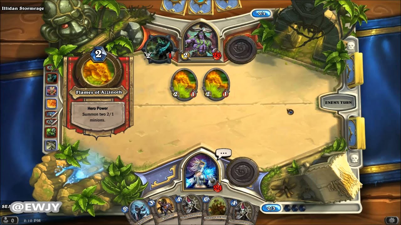 Hearthstone Tutorial Walkthrough: 6th Boss Illidan Stormrage