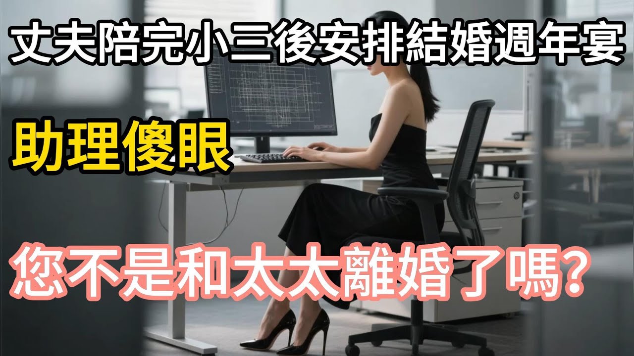【完結】丈夫陪完小三後安排結婚週年宴，助理傻眼：您不是和太太離婚了嗎？