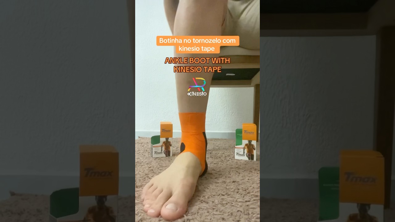 Botinha no tornozelo #kinesiotape #tornozelo #kinesiology #tornozeleira