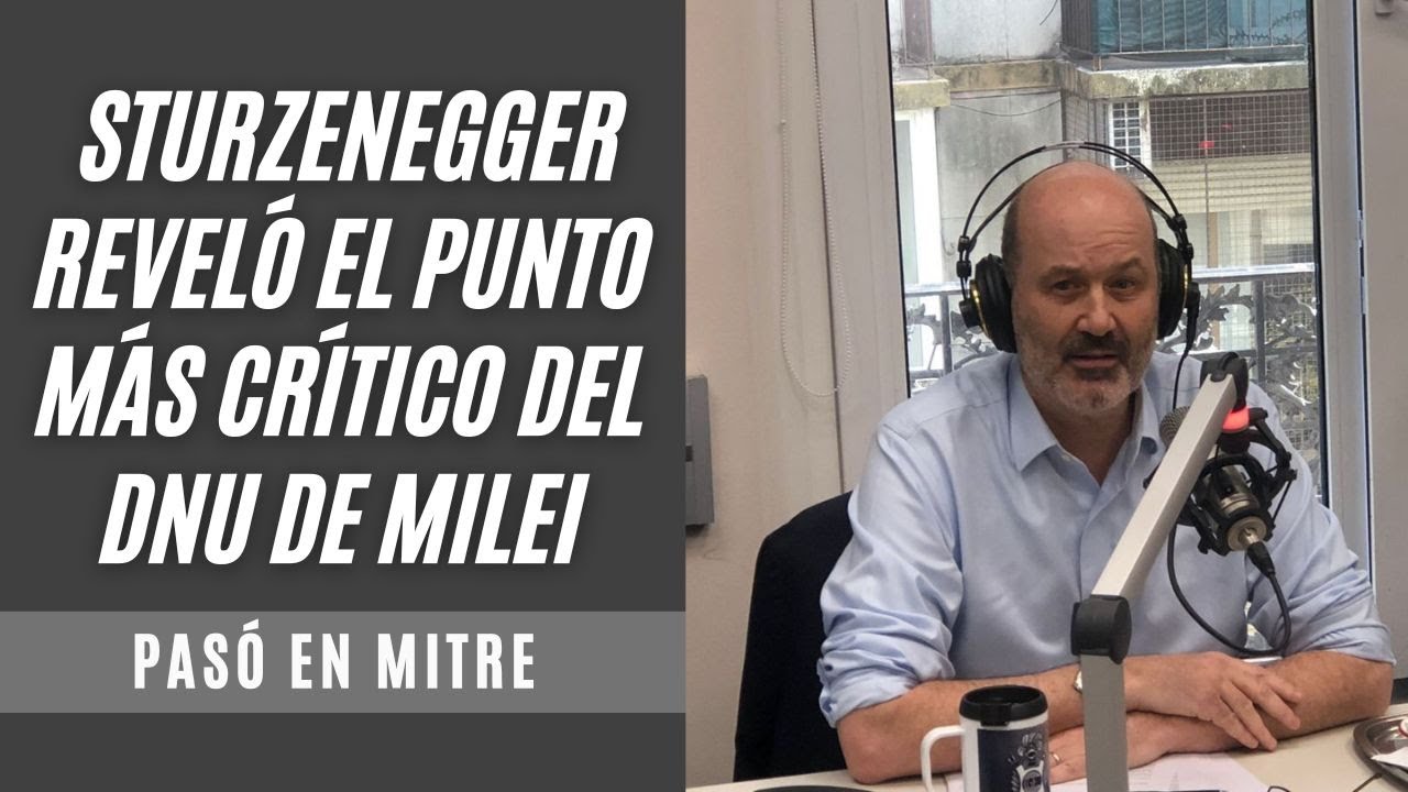 Federico Sturzenegger reveló el punto más crítico del DNU de Milei y Eduardo Feinmann se sorprendió