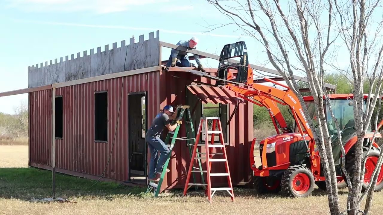 Shipping Container Transformation Timelapse