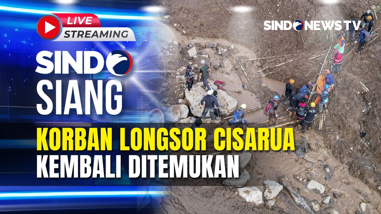 🔴LIVE KORBAN LONGSOR CISARUA KEMBALI DITEMUKAN | SINDO SIANG | 31/01