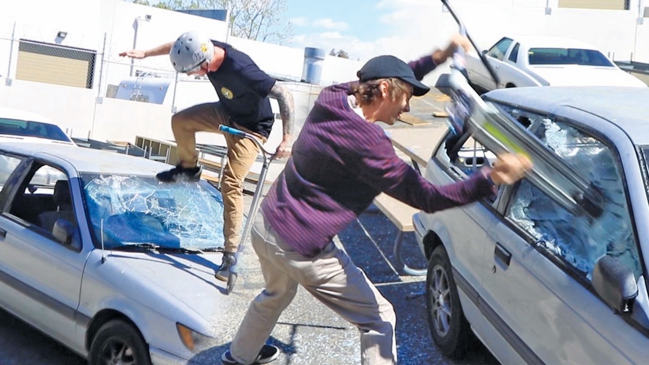 DESTROYING A CAR!!