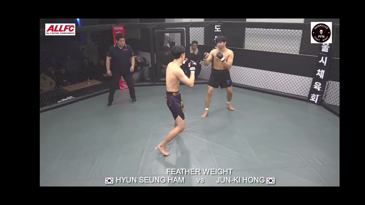 Pfn 페더급 프로mma 데뷔전 홍준기 코치님 승리중학교1학년부터 11년만의 프로mma첫승 모두 항상 감사합니다