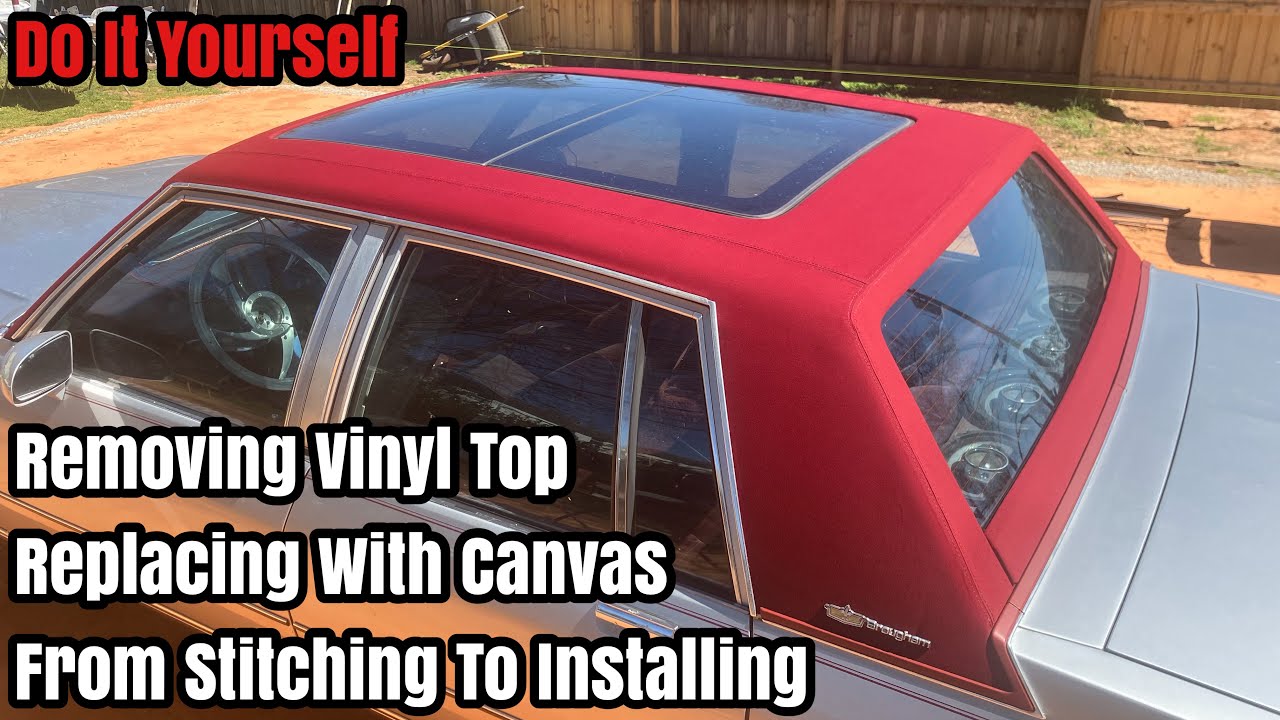 How To Install - Vinyl Top Removal To Replace With Landau Canvas - Box Chevy Caprice Panoramic Roof