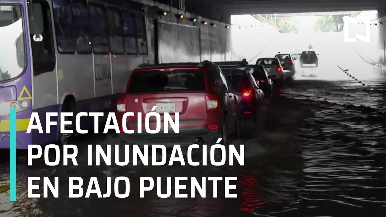 Lluvias en CDMX: Inundación en bajo puente en la colonia Atlampa - Expreso de la Mañana