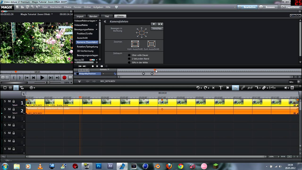 Magix Tutorial: Zoom Effekt [HD] German (17 Premium)