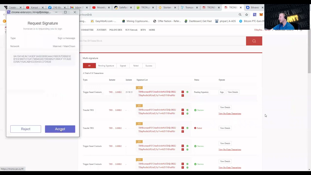 Mentor Doing a withdraw with a MULTI SIGNATURE wallet  Hacked wallet trick  #PtcPat showing you how