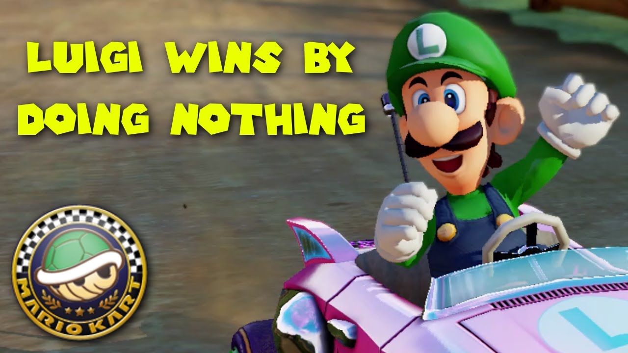 Mario Kart 8 Deluxe - Luigi wins a Cup by doing absolutely nothing